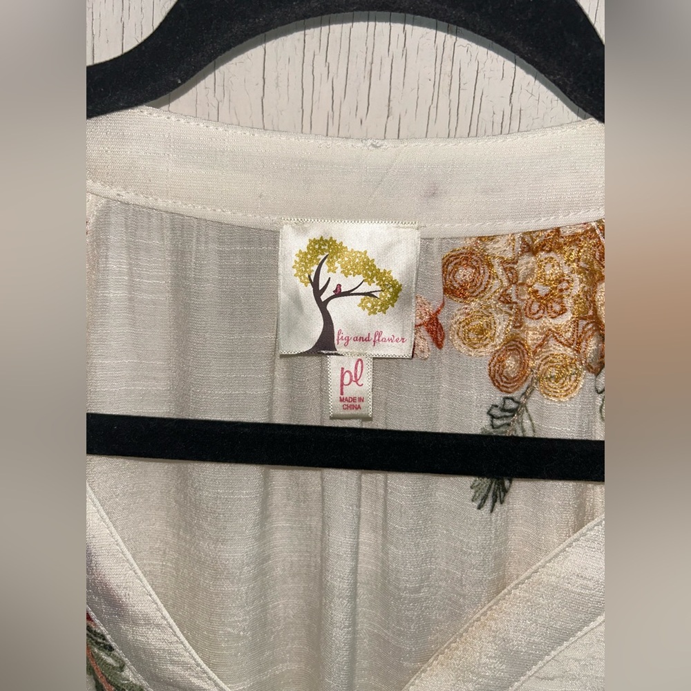 🌷🌷Anthropologie White Embroidered Floral Dress🌷🌷 - Picture 3 of 9